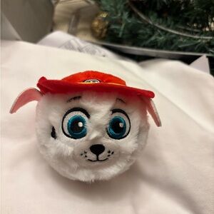 Cute Plush Dog Toy with Red Hat